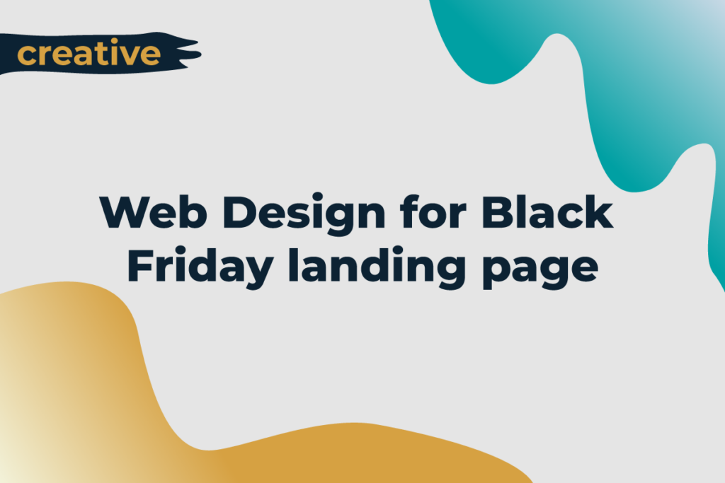 Web Design for Black Friday landing page